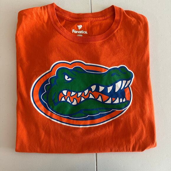 Fanatics Orange Uni. of Florida Gators Short Sleeve Logo Shirt- M - Picture 1 of 6